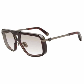 Philipp Plein Men's Sunglasses - Brown Plastic Frame Gradient Lens | SPP008M 0777