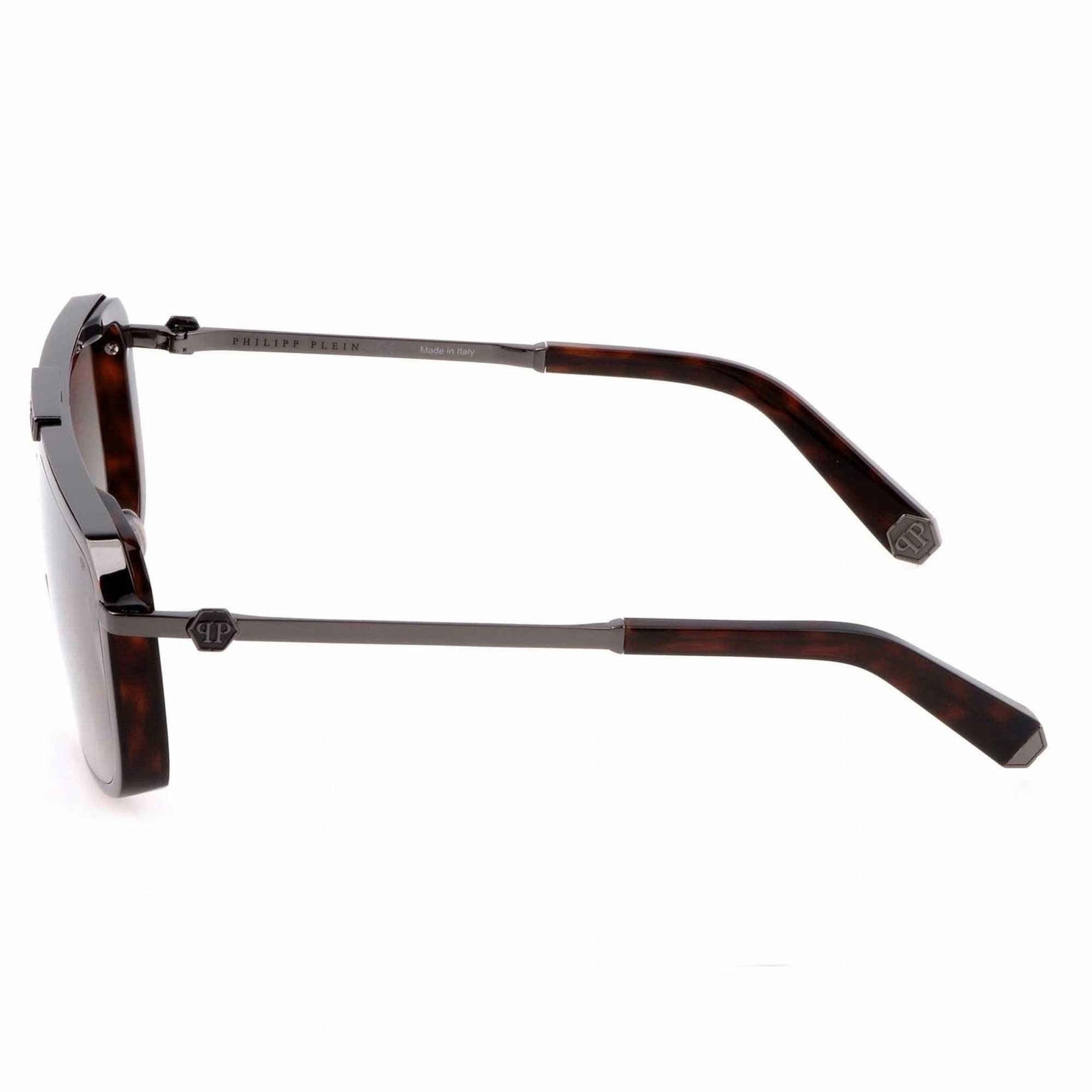 Philipp Plein Men's Sunglasses - Brown Plastic Frame Gradient Lens | SPP008M 0777