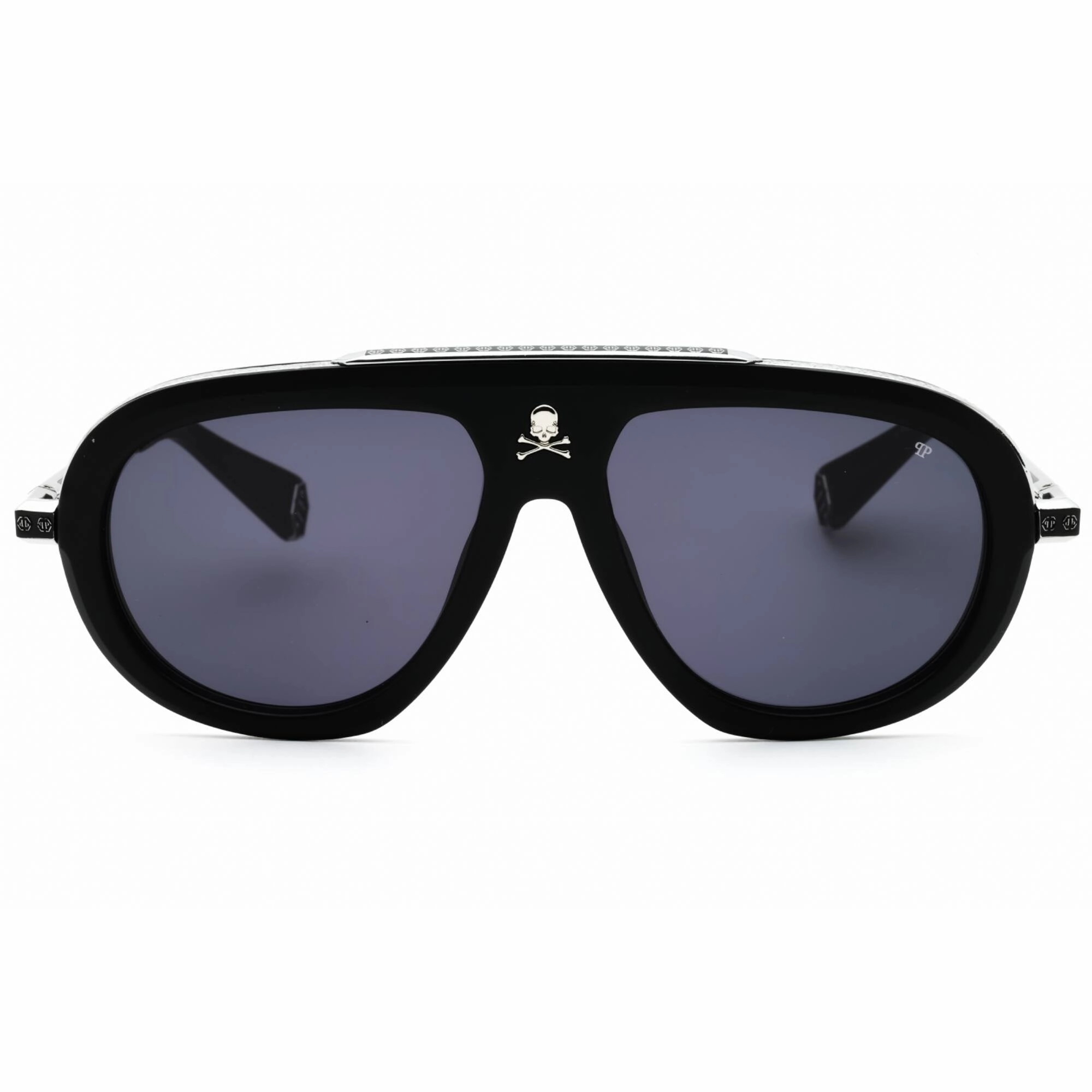Philipp Plein Men's Sunglasses - Sandblast/Matte Black/Silver Frame | SPP151W 0703