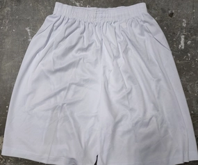 Plain White Sports Shorts
