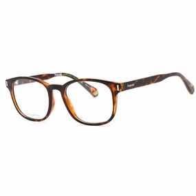 Polaroid Core Men's Eyeglasses - Havana Plastic Rectangular Frame | PLD D453 0086 00