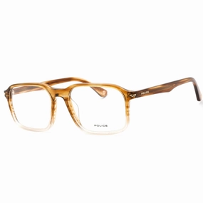 Police Men's Eyeglasses - Brown Gradient Grey Acetate Full Rim Frame | VPLG74M 0918