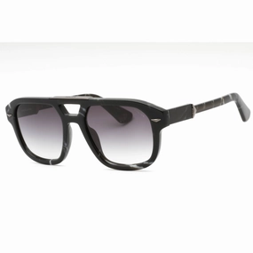 Police Men's Sunglasses - Black Marble Plastic Pilot Full Rim Frame | SPLL19 0869
