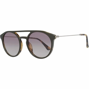 Police Men's Sunglasses - Green Plastic Pilot Frame Brown Lens | POLICE SPL722 6000
