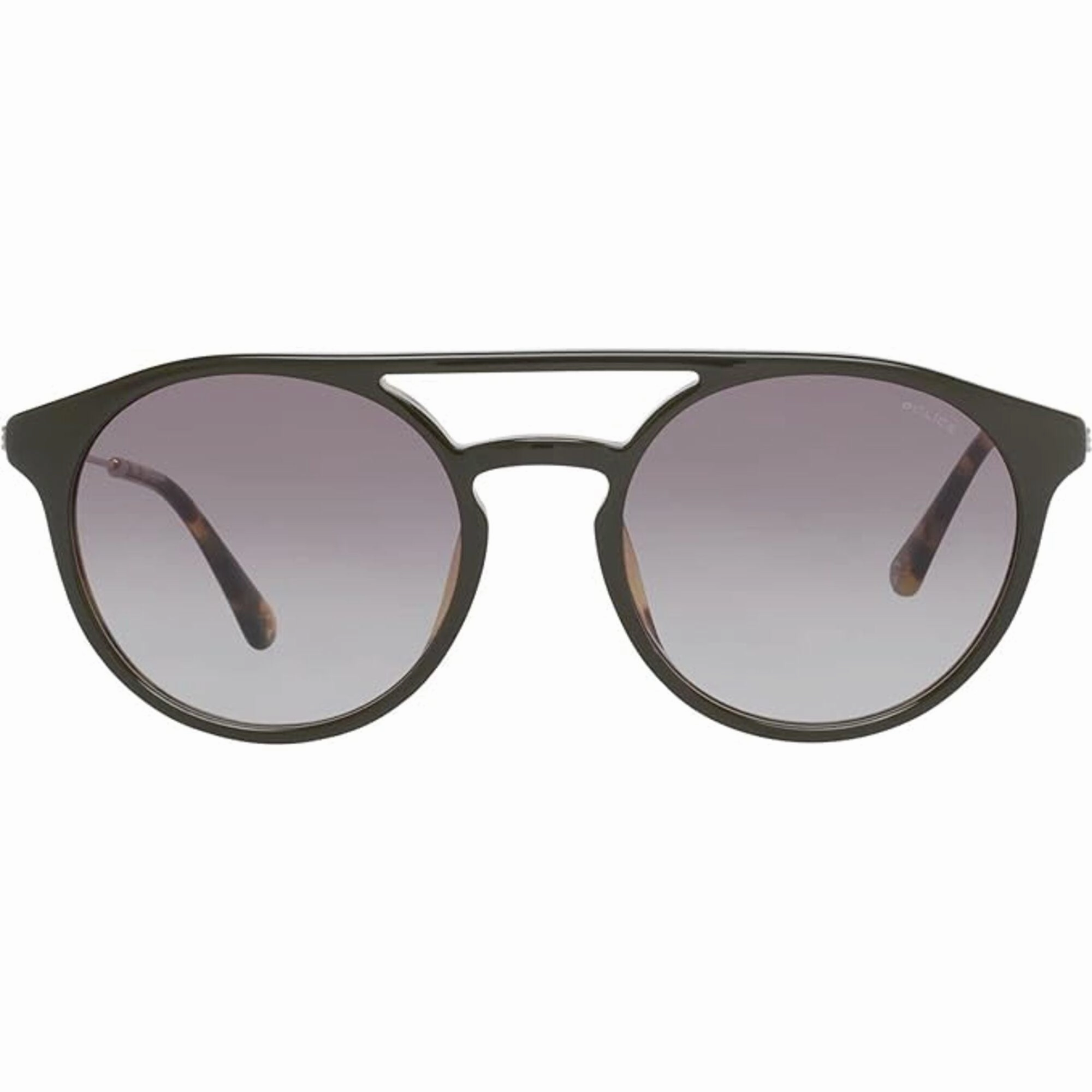 Police Men's Sunglasses - Green Plastic Pilot Frame Brown Lens | POLICE SPL722 6000