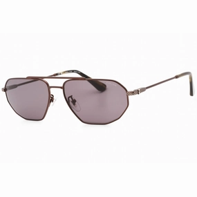 Police Men's Sunglasses - Semi Matte Brown Stainless Steel Aviator | SPLF66M 08FK