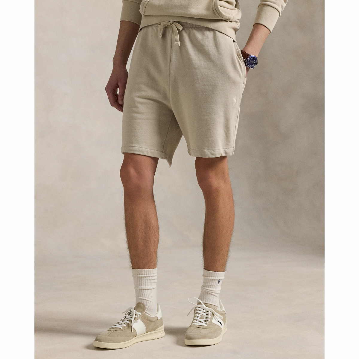 Polo Ralph Lauren LOOPBACK TERRY ATHLETIC SHORT - STONEWARE GREY