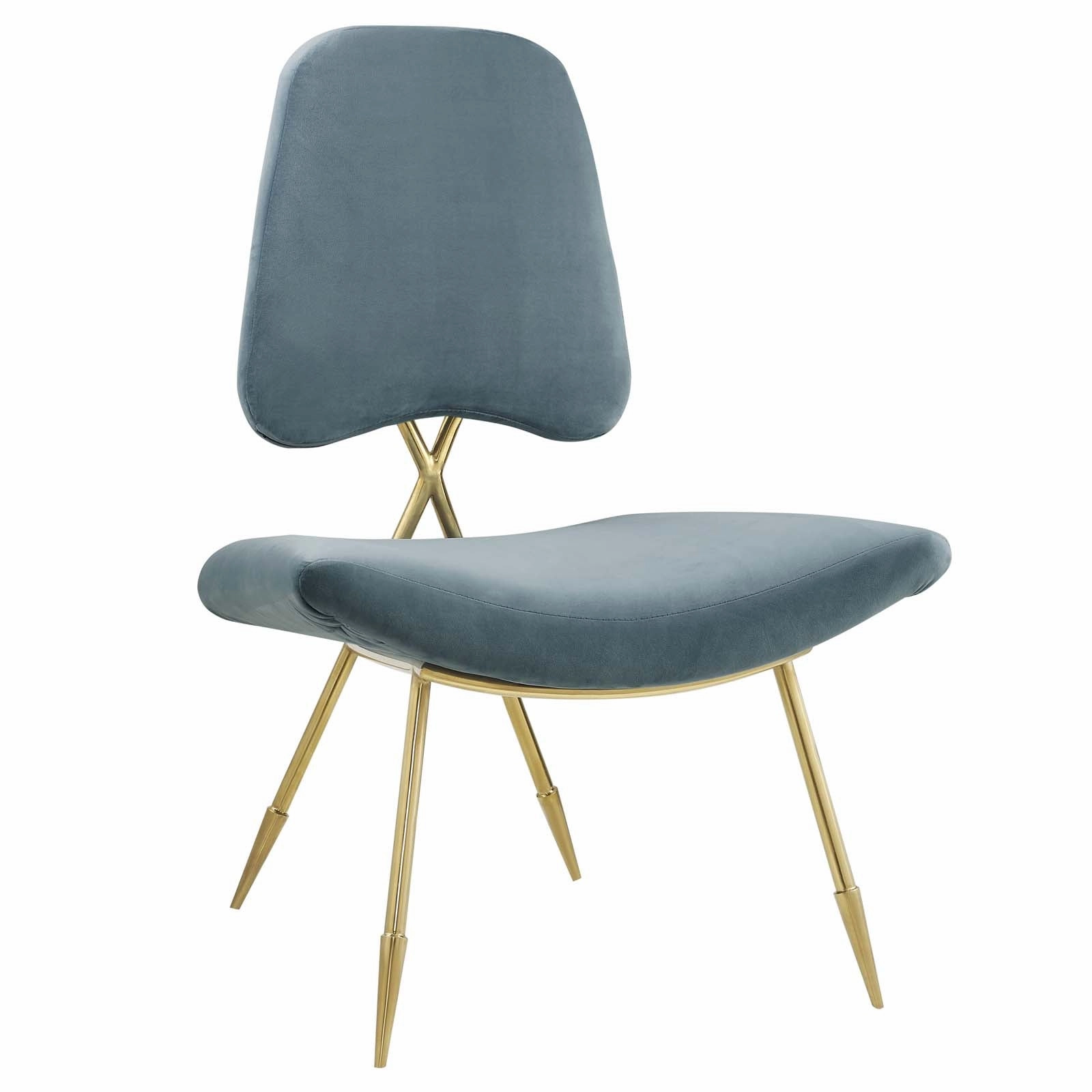 Ponder Performance Velvet Lounge Chair by Modway