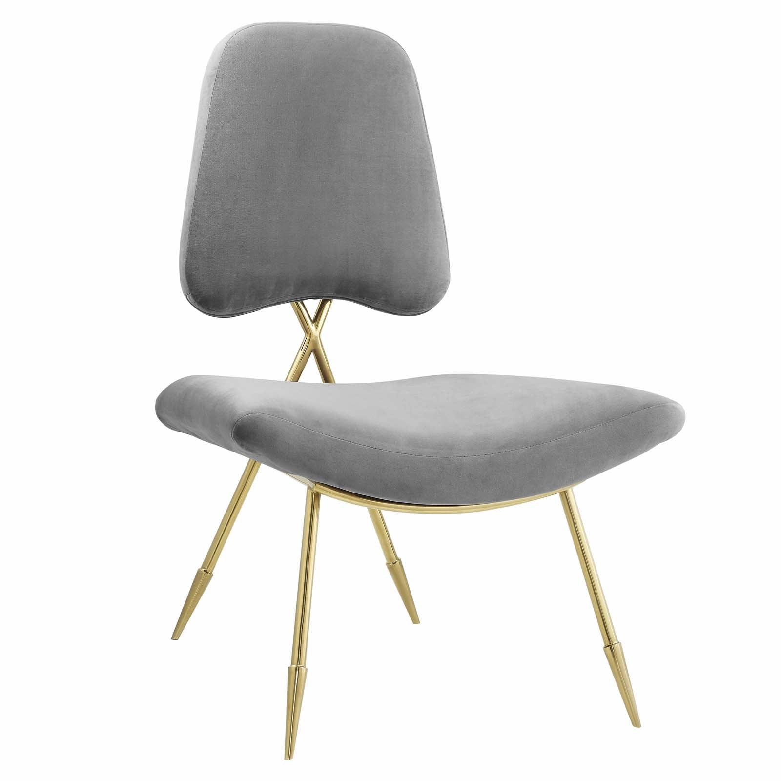 Ponder Performance Velvet Lounge Chair by Modway