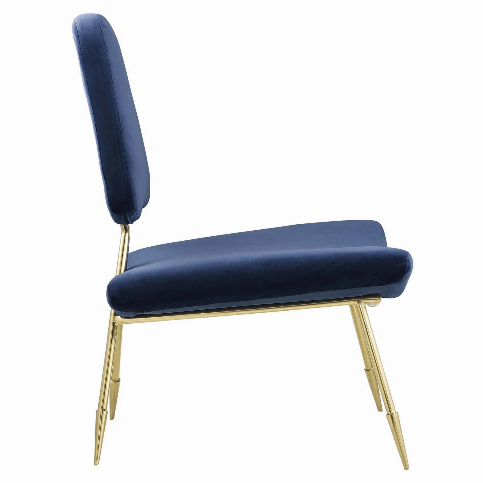 Ponder Performance Velvet Lounge Chair by Modway