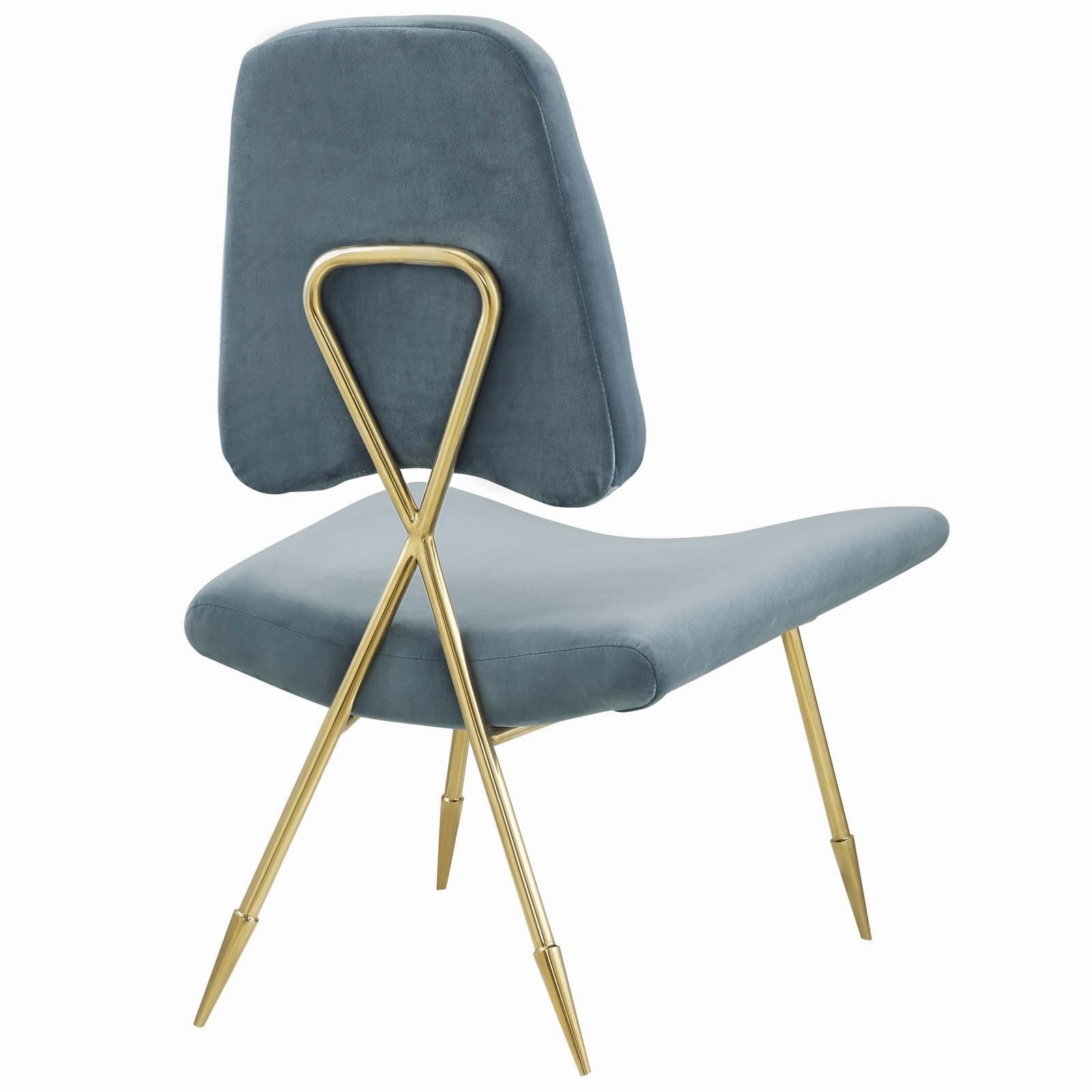 Ponder Performance Velvet Lounge Chair by Modway