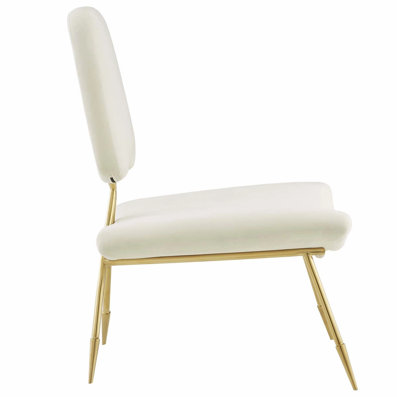 Ponder Performance Velvet Lounge Chair by Modway