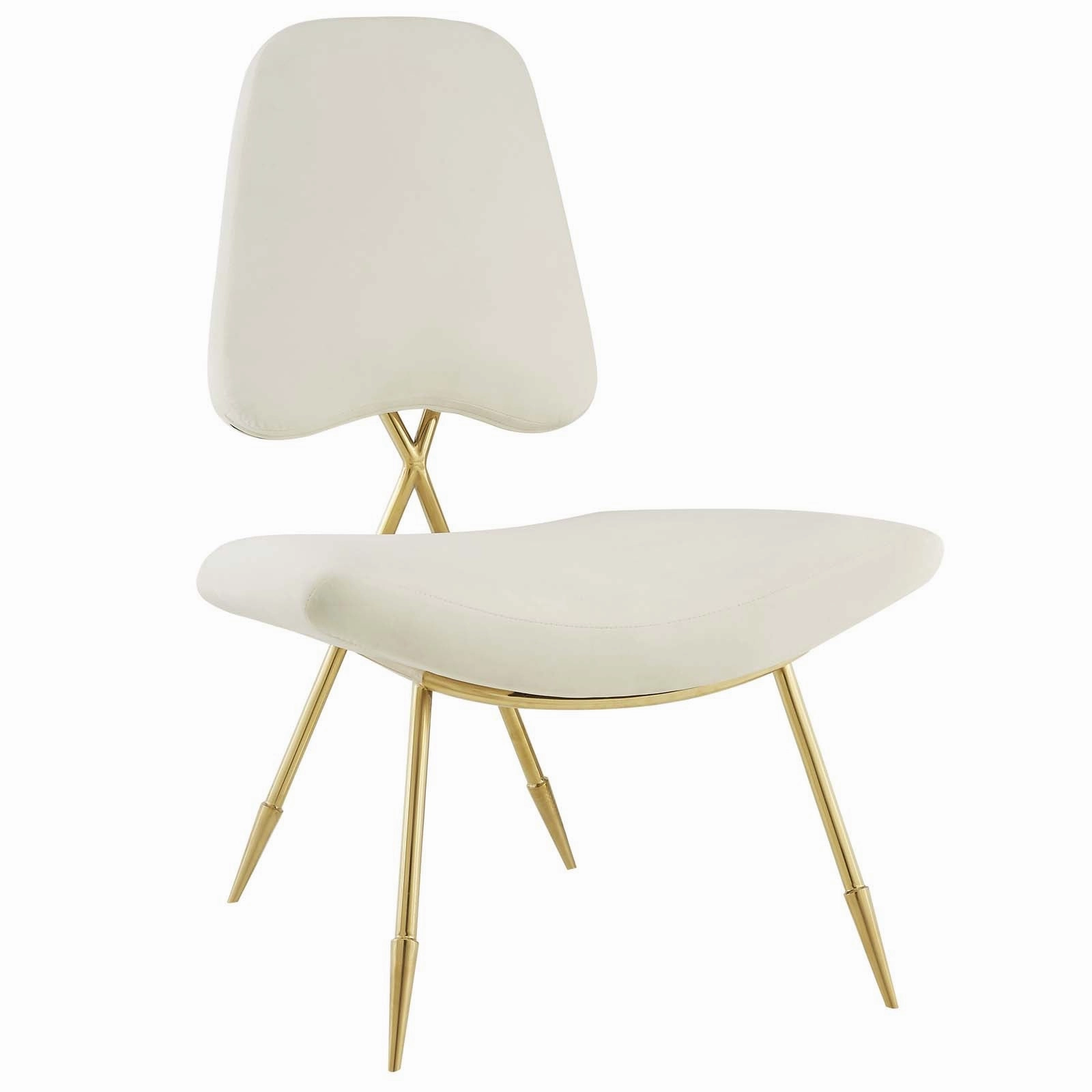 Ponder Performance Velvet Lounge Chair by Modway