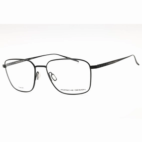 Porsche Men's Eyeglasses - Black Titanium Full Rim Frame Clear Demo Lens | P8372 A