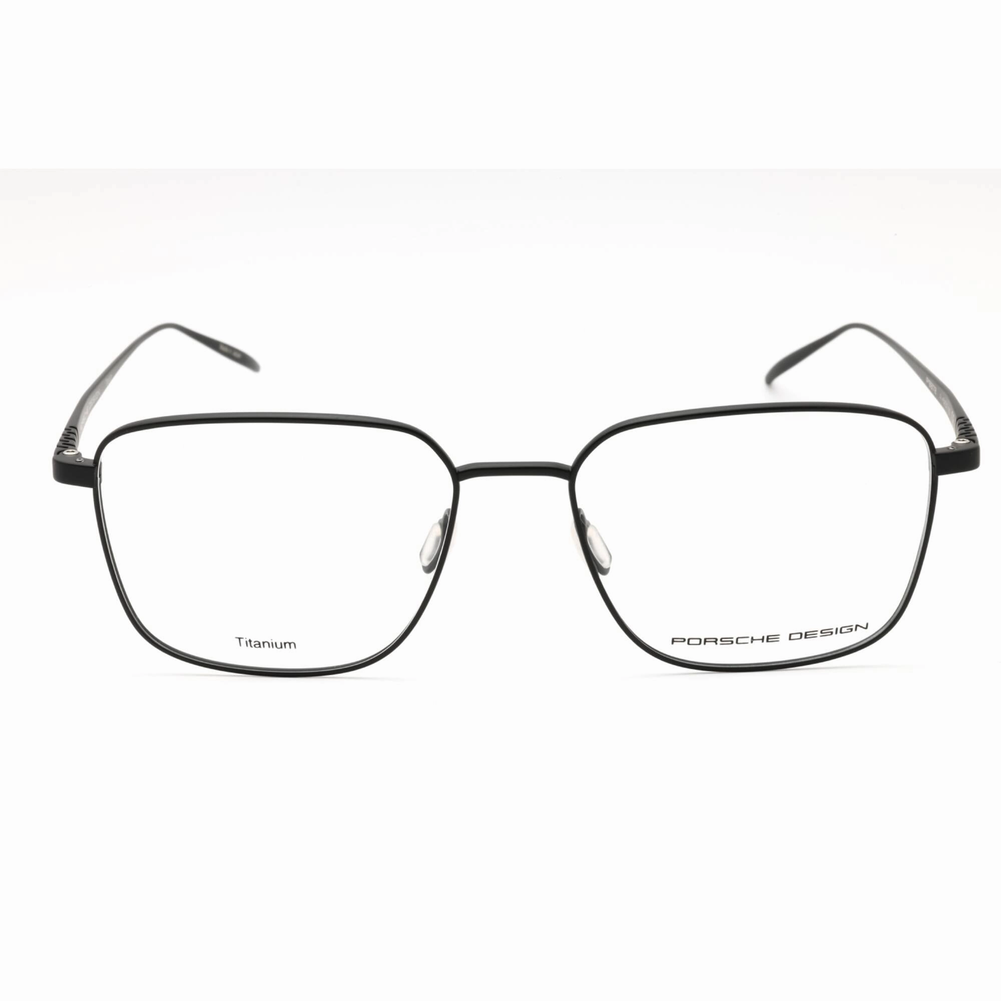 Porsche Men's Eyeglasses - Black Titanium Full Rim Frame Clear Demo Lens | P8372 A