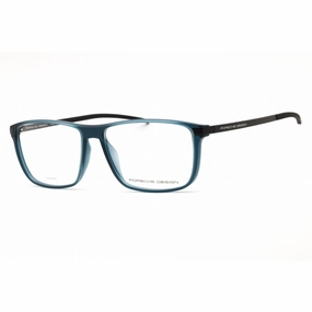 Porsche Men's Eyeglasses - Blue Injected Propionate Rectangular Full Rim | P8327 B