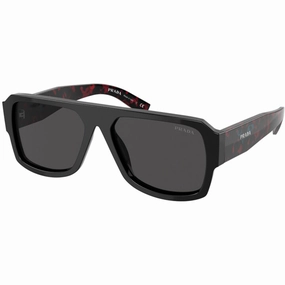 Prada Men's Sunglasses - Black Pilot Frame Violet Lens | PRADA 0PR 22YSF 1AB5S058