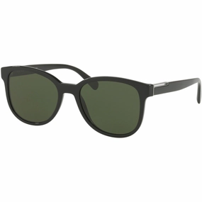 Prada Men's Sunglasses - Black Plastic Frame Green Lens | PRADA 0PR 08USF 1AB1I054