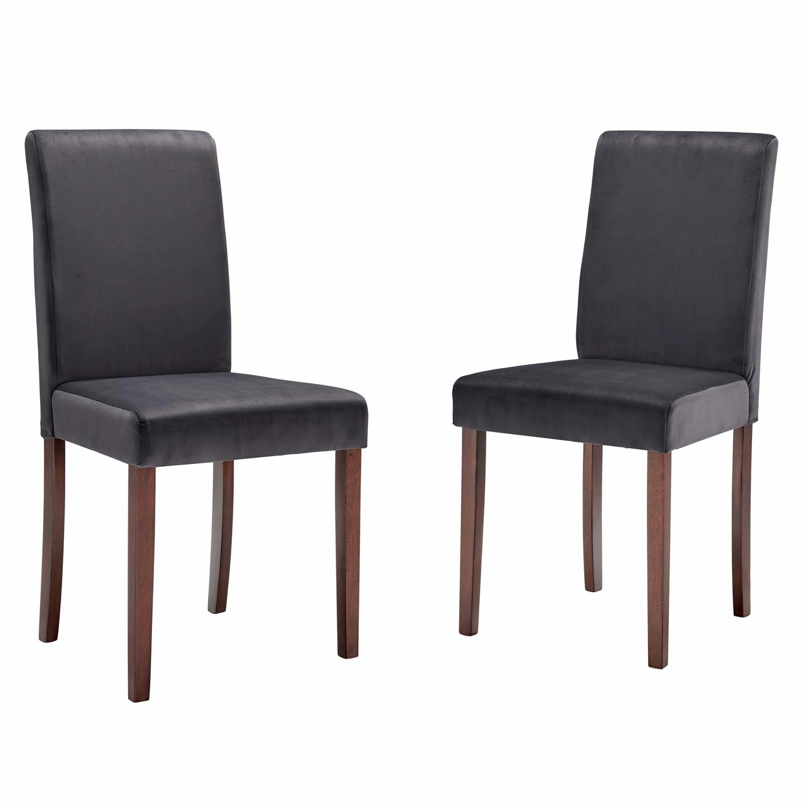 Prosper Upholstered Velvet Dining Side Chair Set of 2 by Modway