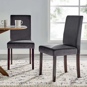 Prosper Upholstered Velvet Dining Side Chair Set of 2 by Modway
