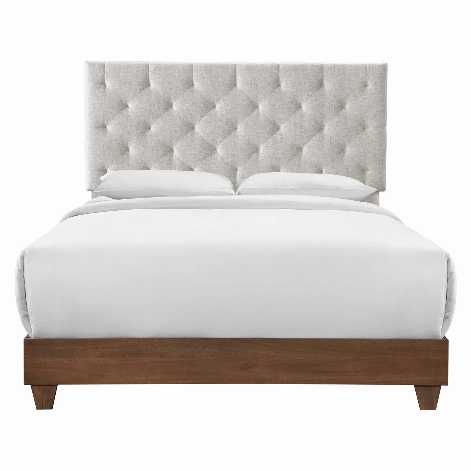Rhiannon Diamond Tufted Upholstered Fabric Bed by Modway