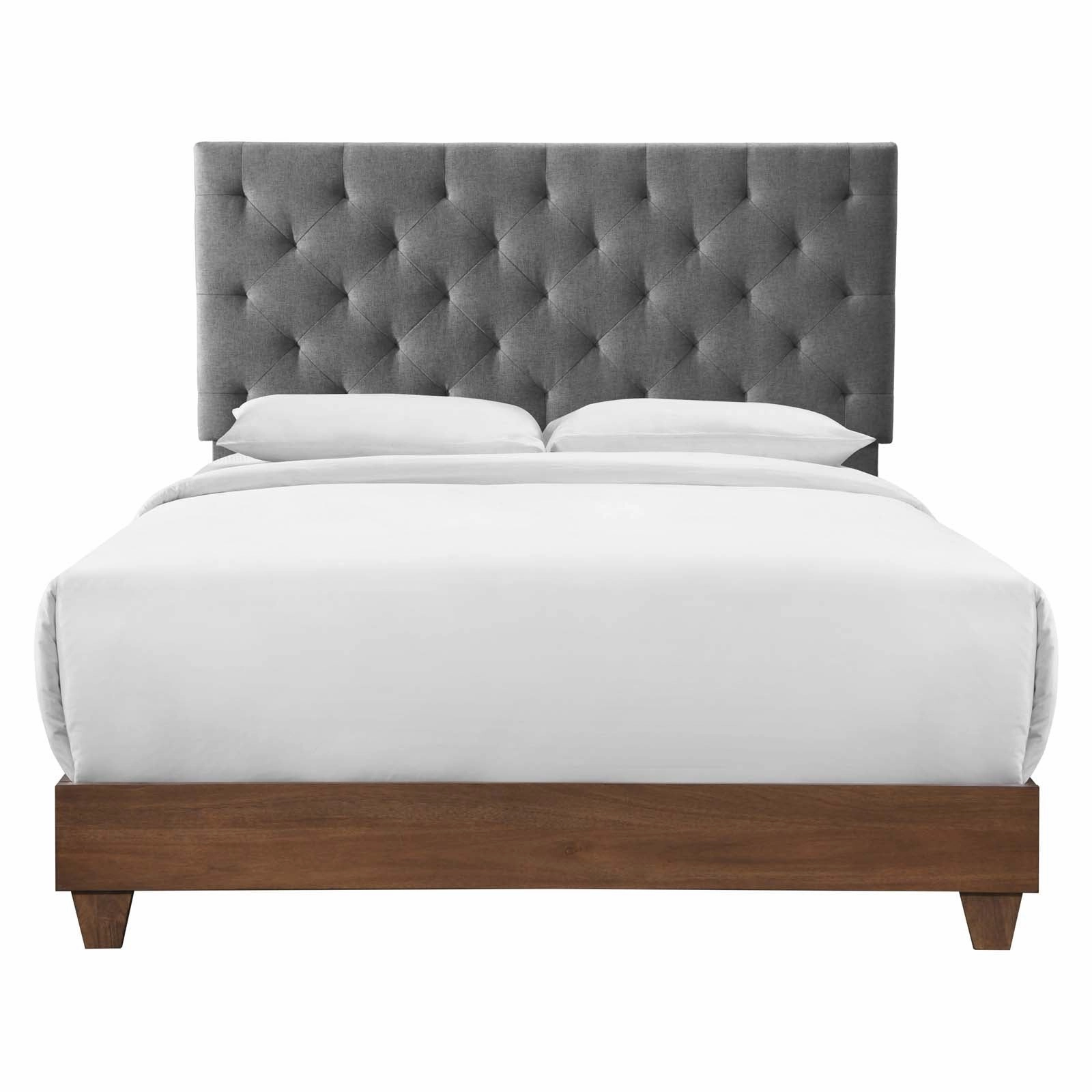 Rhiannon Diamond Tufted Upholstered Fabric Bed by Modway