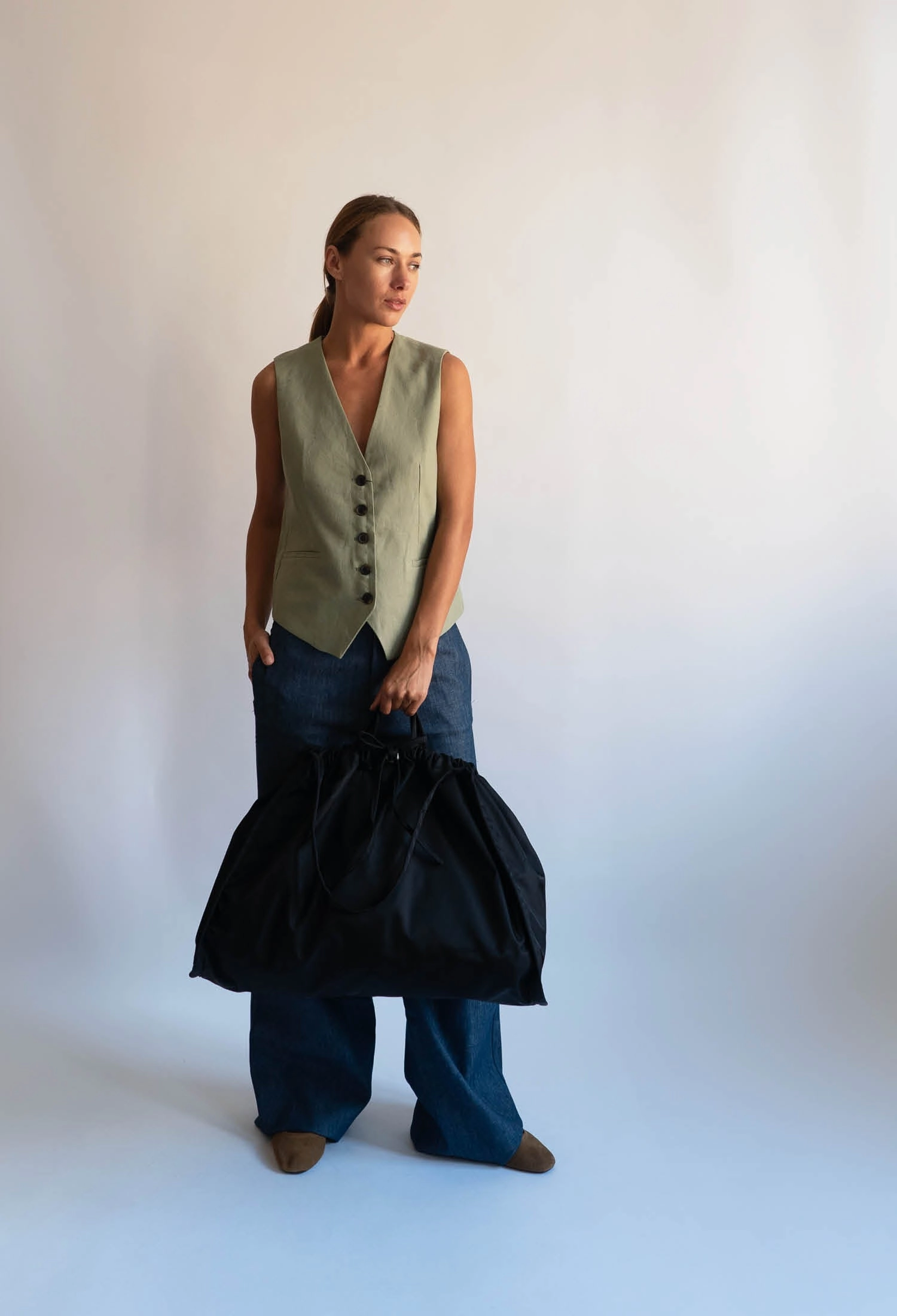 SAGE BIG MATTE TWILL - Black