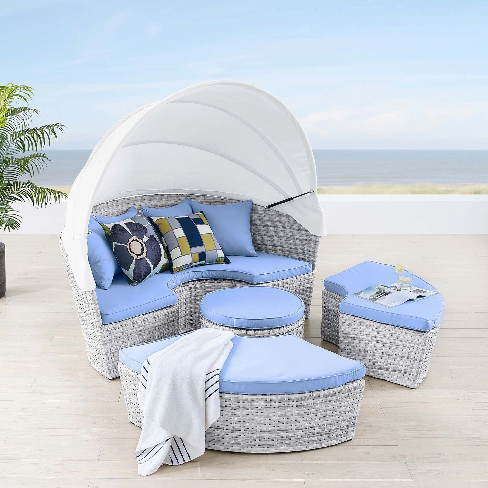 Scottsdale Canopy Outdoor Patio Daybed by Modway