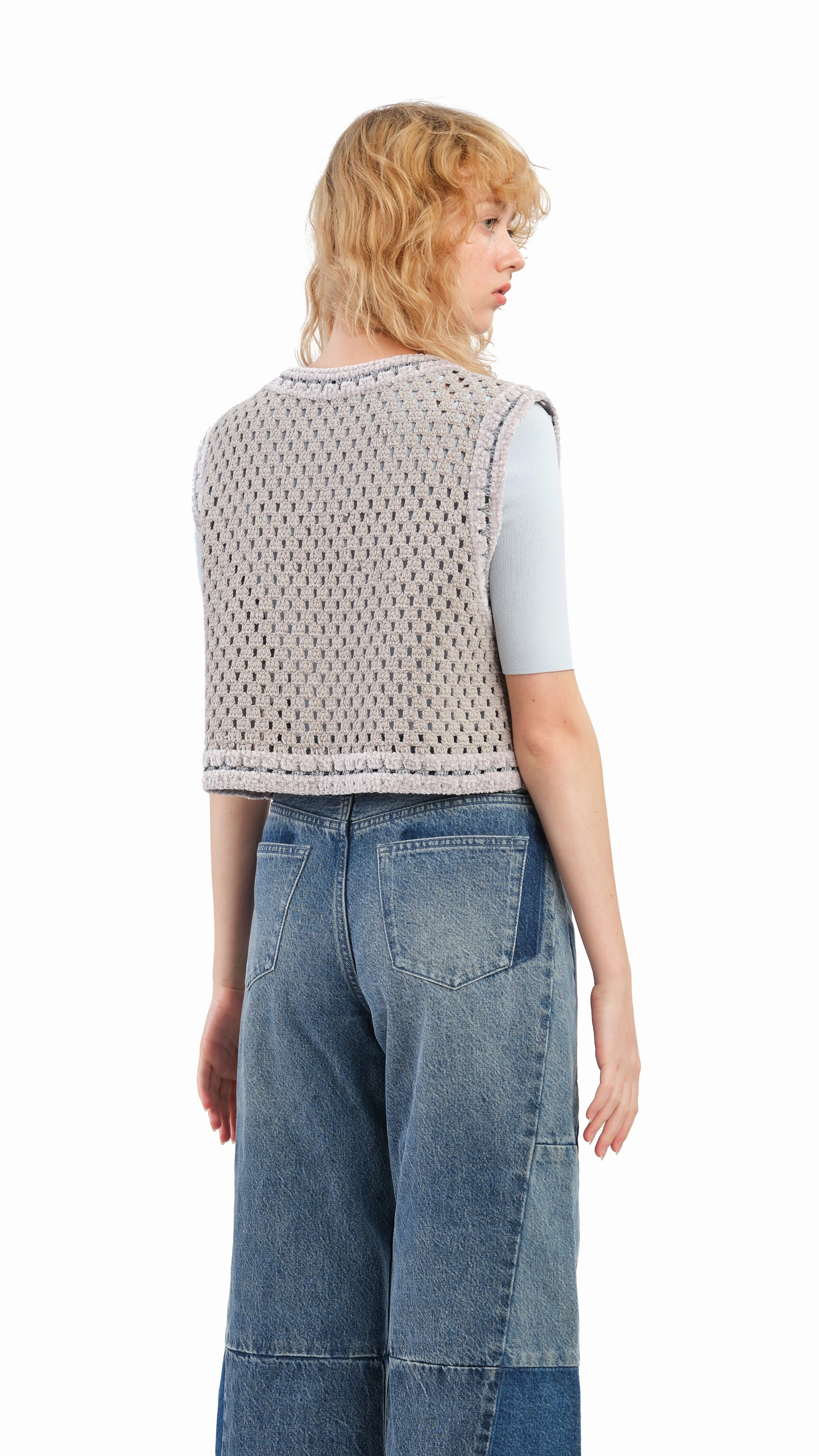 Selk'Nam Graphic Crochet Vest