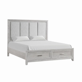 Silverwood 3-Piece King Storage Bed - Mist Grey