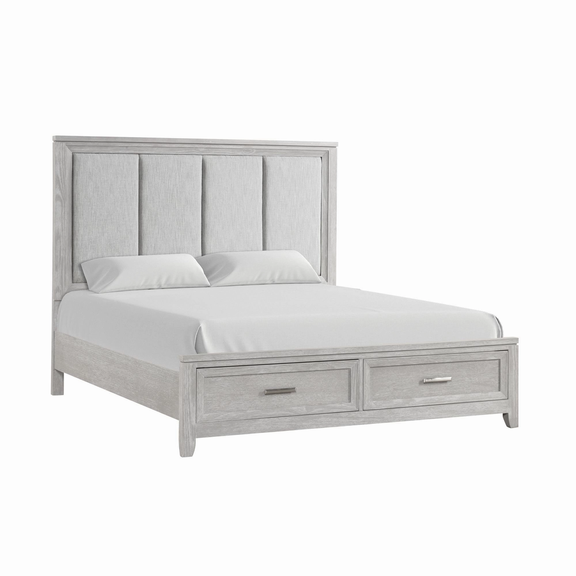 Silverwood 3-Piece Queen Storage Bed - Mist Grey