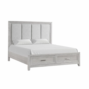 Silverwood 3-Piece Queen Storage Bed - Mist Grey