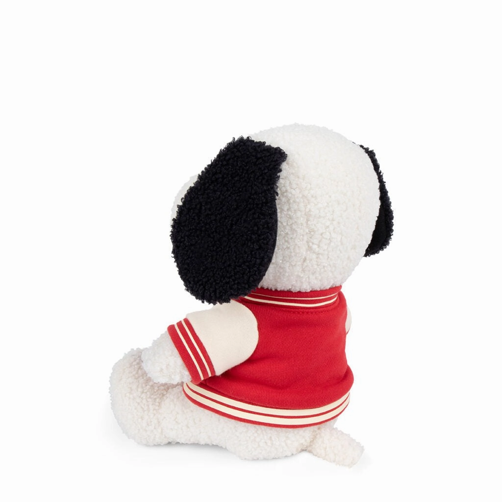 Snoopy Sitting with Varsity Jacket