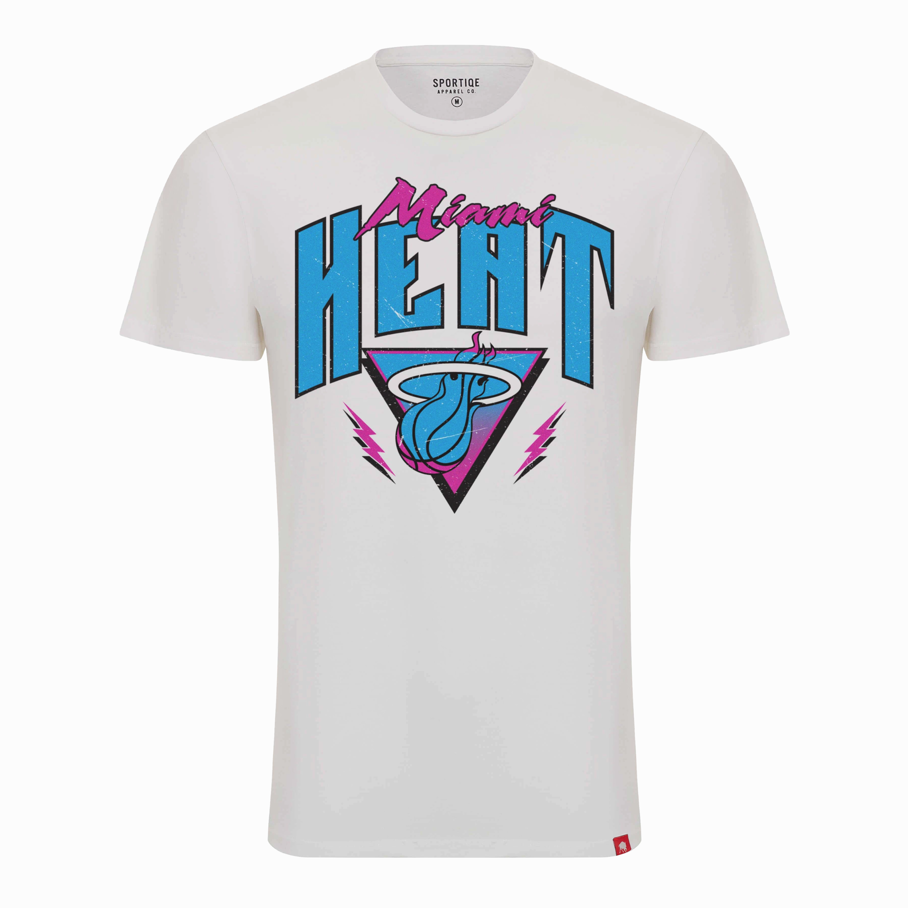Sportiqe Miami HEAT Original Vice White Tee