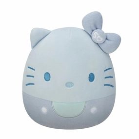 Squishmallows 42544 Hello Kitty Monochrome 50th Anniversary Blue 8 Inch Ultra Soft Toy