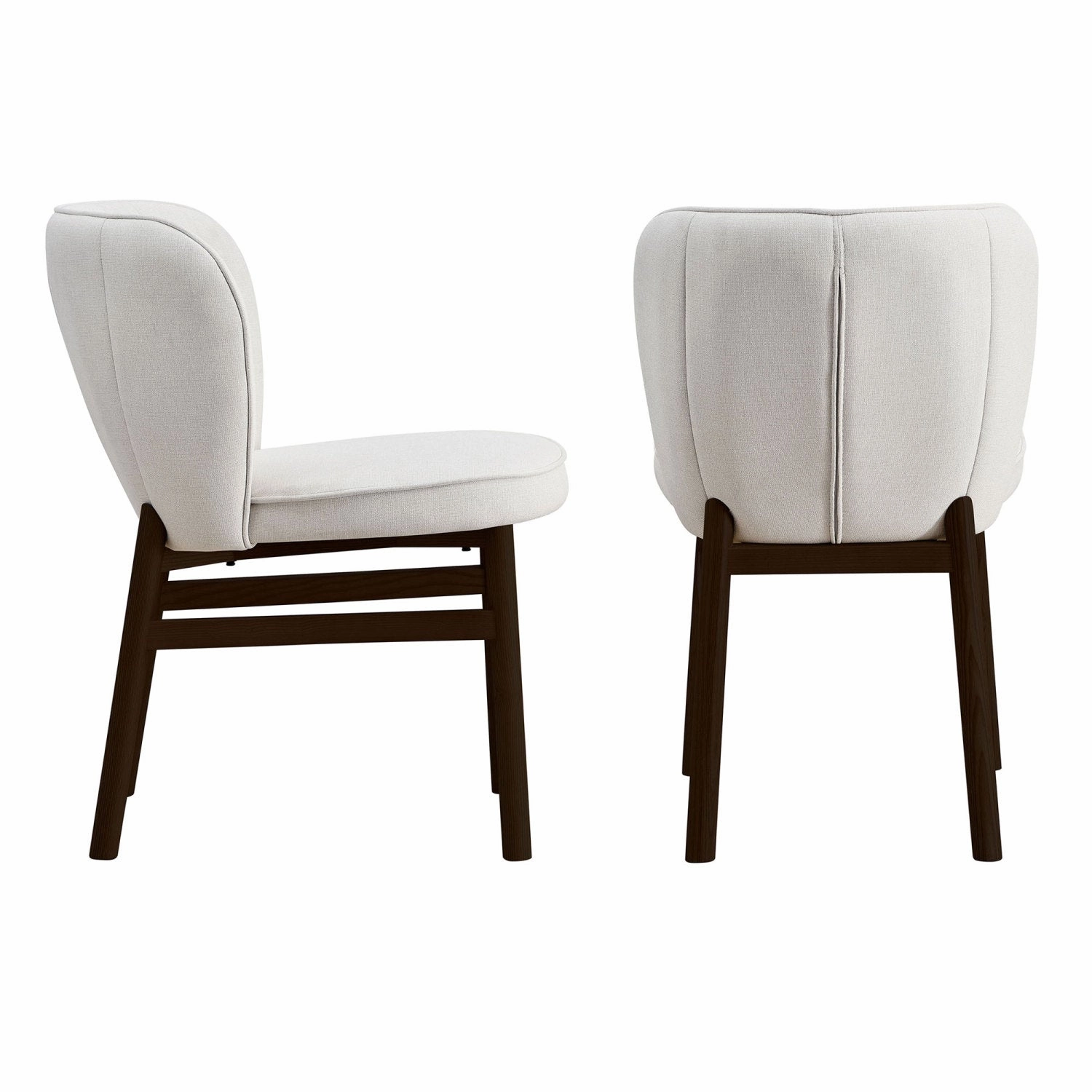 Streamdale Ash Wood Frame Upholstered Dining Chairs (Set of 2)