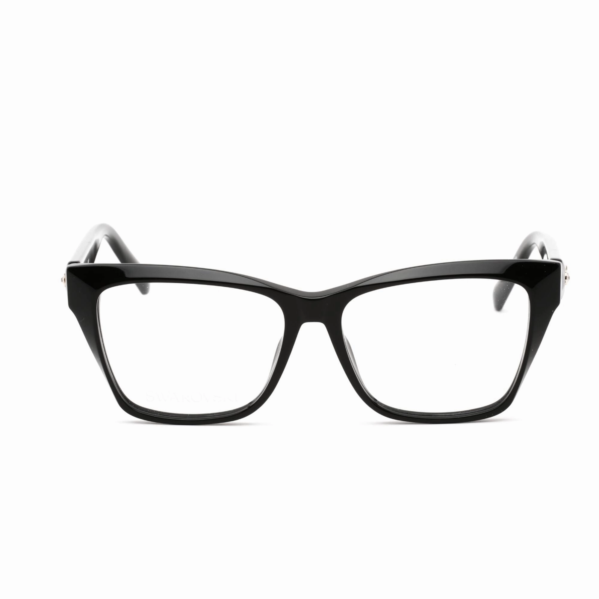 Swarovski Men's Eyeglasses - Full Rim Butterfly Shiny Black Plastic Frame | SK5468 001
