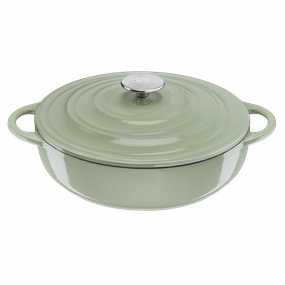 Tefal LOV Induction Cast Iron Green Lichen Shallowpot 28cm/3.8L   Lid