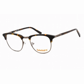 Timberland Men's Eyeglasses - Dark Havana Metal/Plastic Oval Shape Frame | TB1582 052