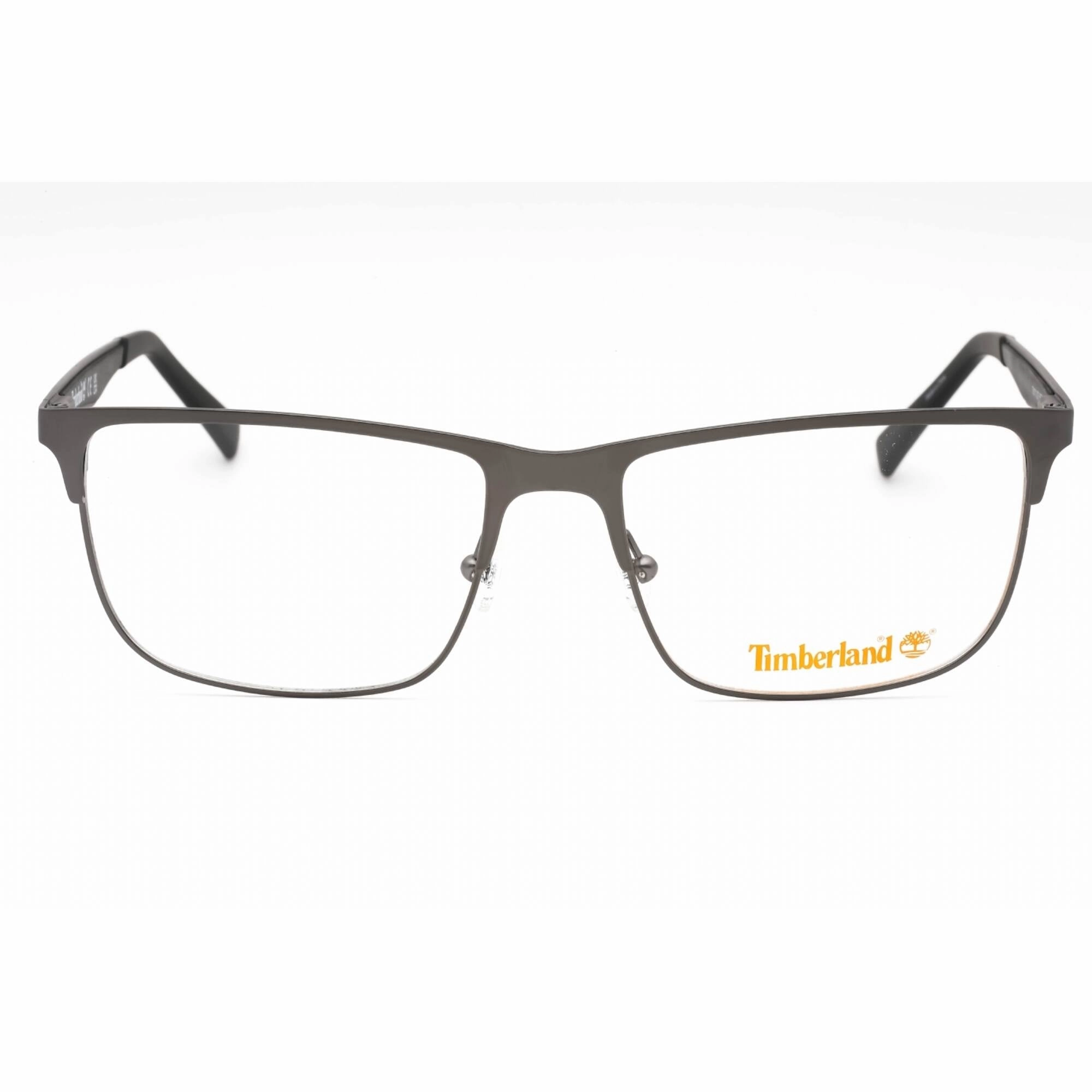 Timberland Men's Eyeglasses - Matte Dark Nickeltin Rectangular Frame | TB1710 007