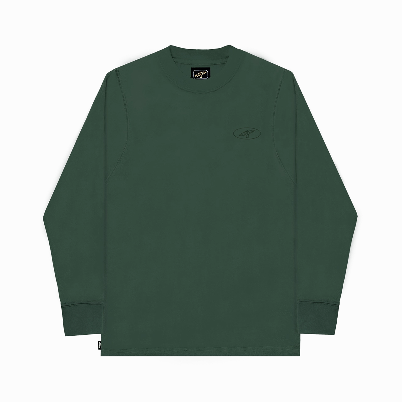 Titan Essentials Orbit Embroidered Long-Sleeve Tee - Green