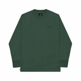 Titan Essentials Orbit Embroidered Long-Sleeve Tee - Green