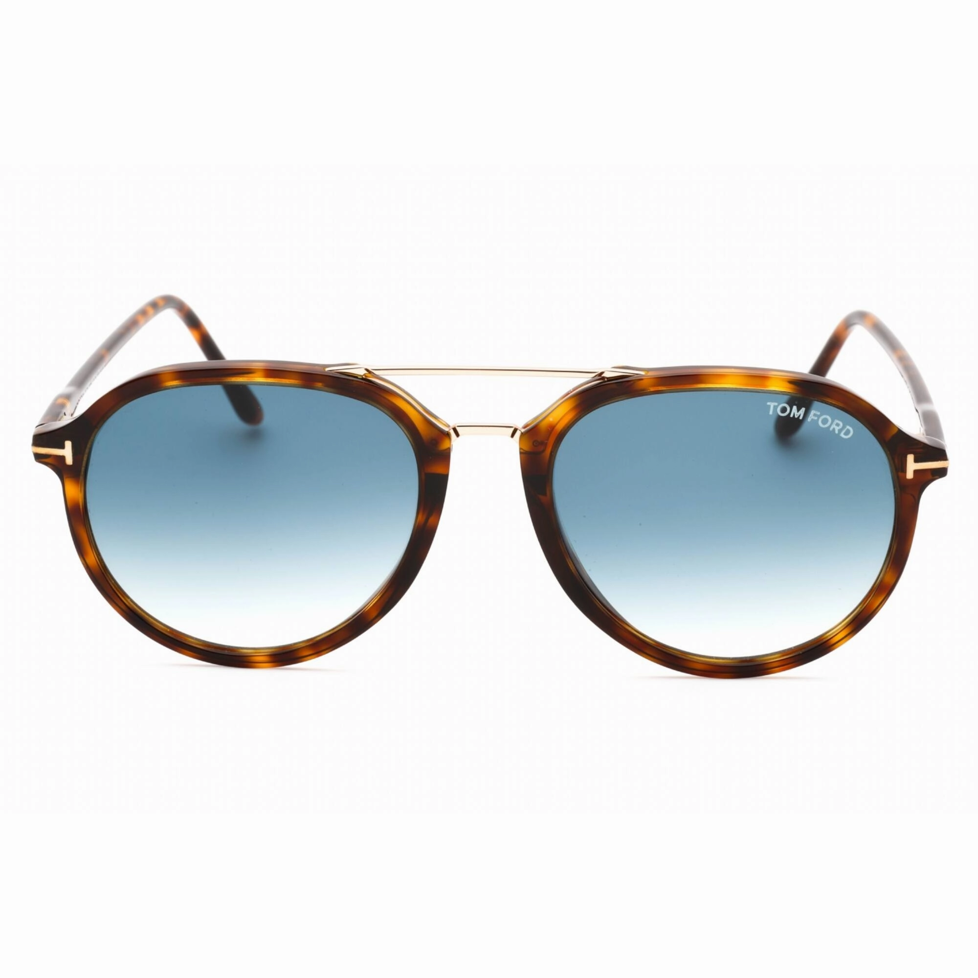 Tom Ford Men's Sunglasses - Red Havana 53mm Frame Gradient Blue Lens | FT0674 54W