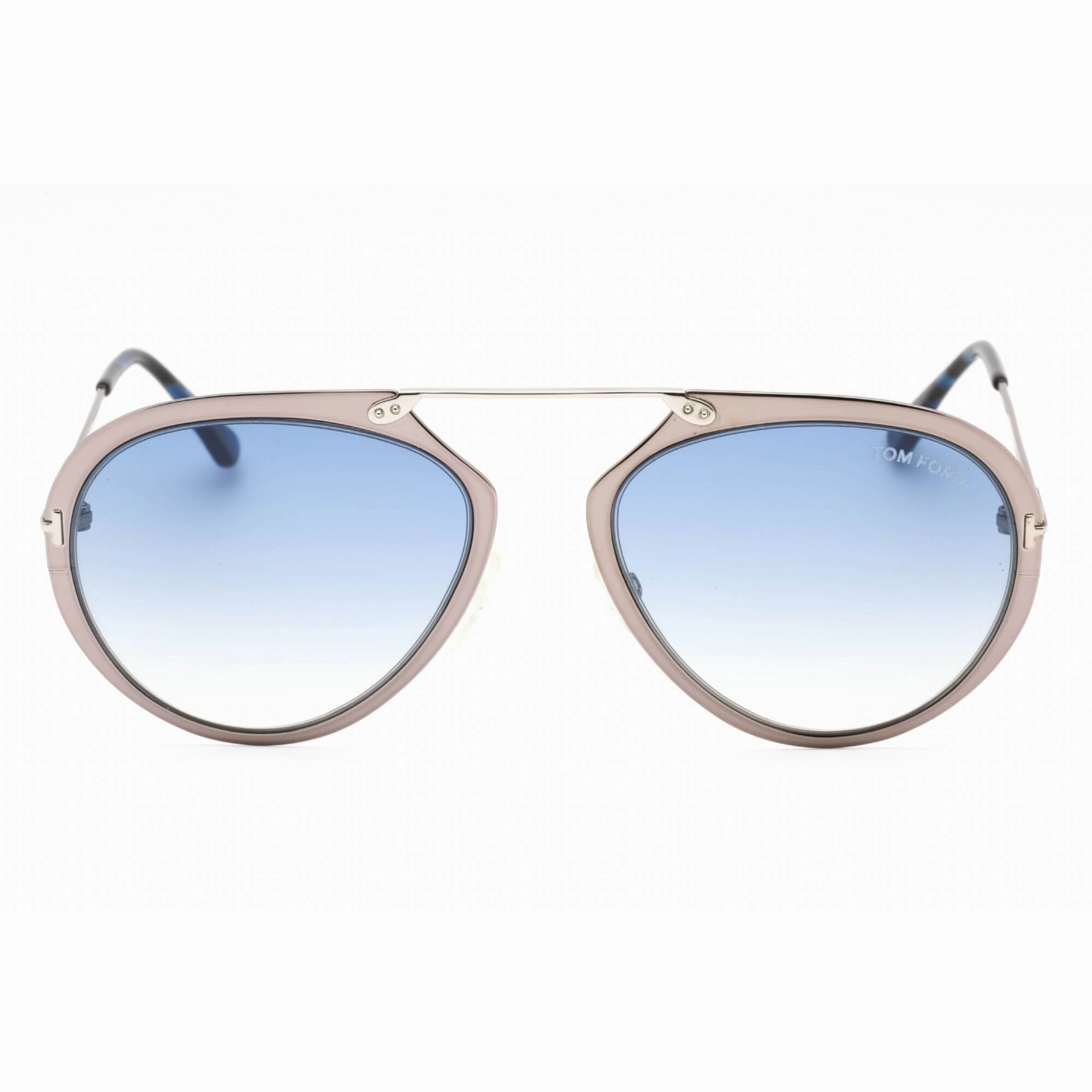 Tom Ford Men's Sunglasses - Shiny Dark Ruthenium Metal Pilot Frame | FT0508 12W