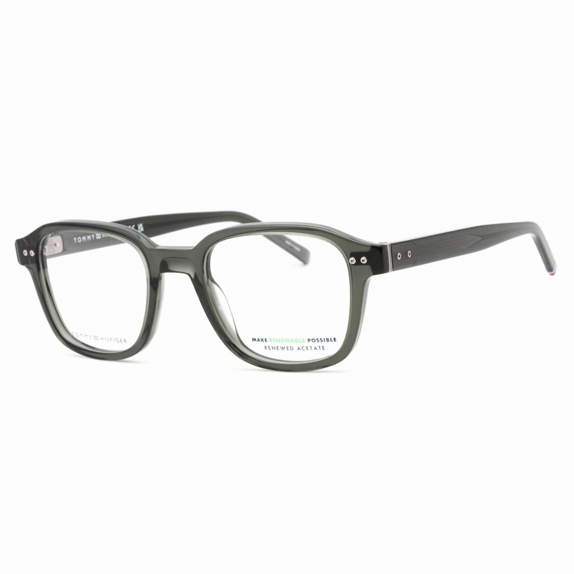 Tommy Hilfiger Men's Eyeglasses - Clear Lens Green Square Frame | TH 1983 01ED 00
