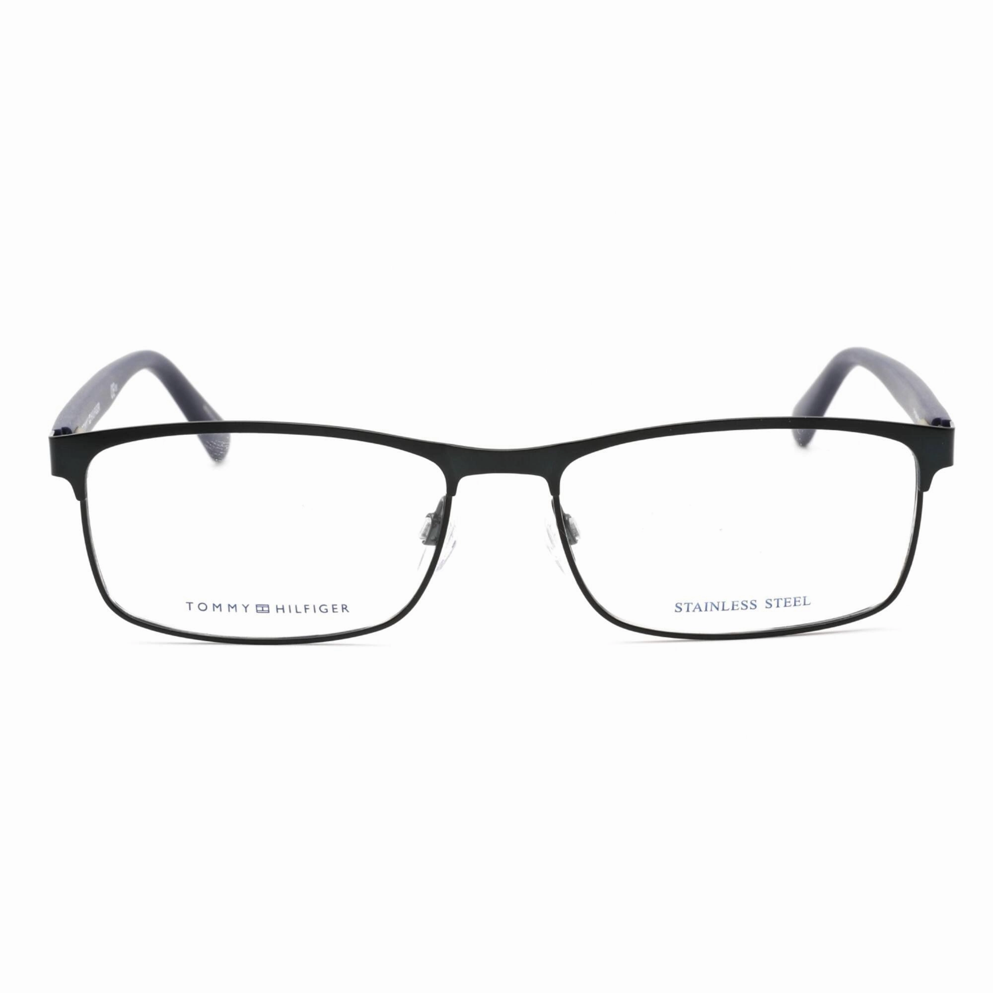 Tommy Hilfiger Men's Eyeglasses - Full Rim Blue Rectangular Frame | Th 1529 0PJP 00