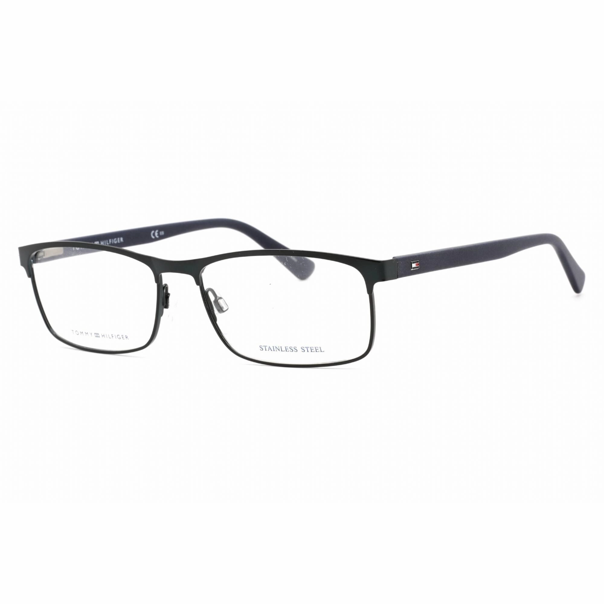 Tommy Hilfiger Men's Eyeglasses - Full Rim Blue Rectangular Frame | Th 1529 0PJP 00
