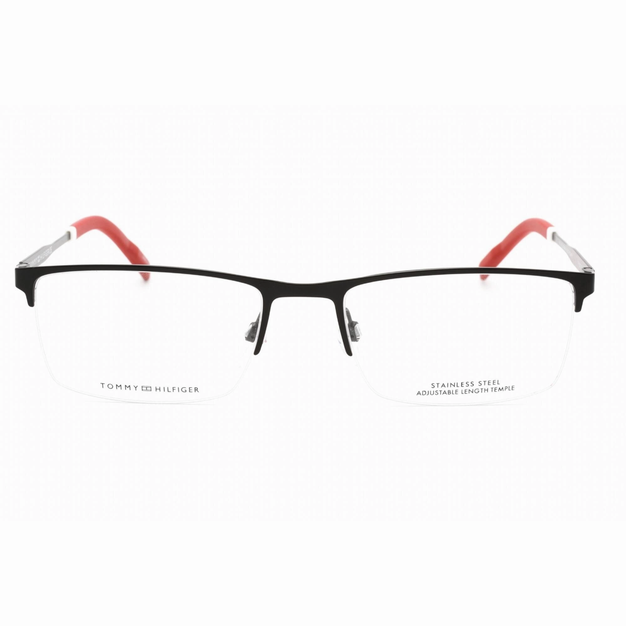 Tommy Hilfiger Men's Eyeglasses - Matte Black Metal Full Rim Frame | TH 1830 0003 00