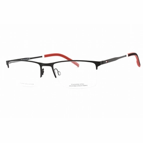 Tommy Hilfiger Men's Eyeglasses - Matte Black Metal Full Rim Frame | TH 1830 0003 00
