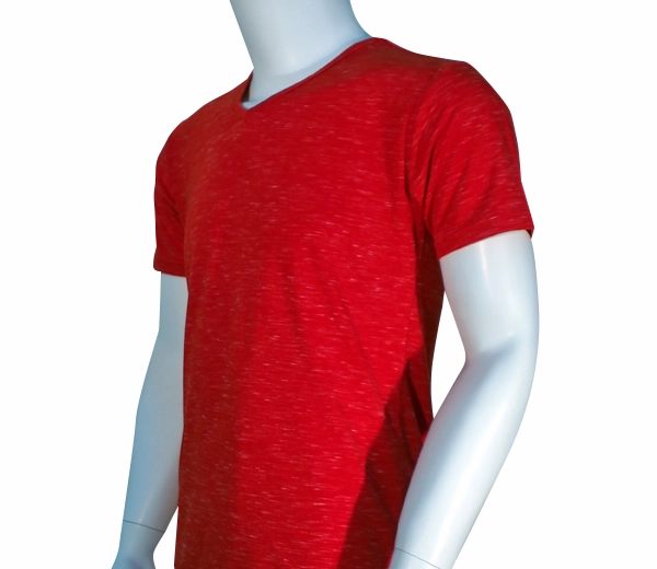 V Neck Tee - Cotton Lycra Knit -